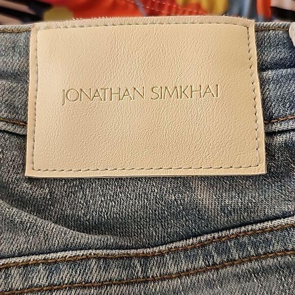 Jonathan Simkhai River‎ High Rise Straight Denim Size 26, Light Wash - Picture 10 of 13